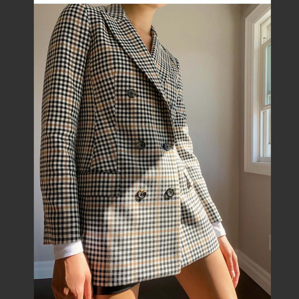 NEW MARGAUX CHECK BLAZER